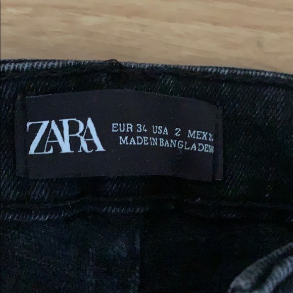 Fringe black Zara skinny jeans - Picture 2 of 3